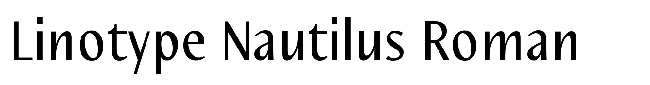 Linotype Nautilus Roman